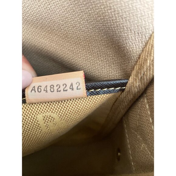 Vintage 1990s/Y2K Dooney & Bourke Small Logo Canvas Messenger Bag Made in USA - Picture 16 of 16